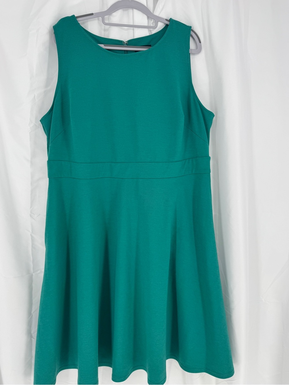 Ryan Wythe Teal Fit-and-Flare Dress